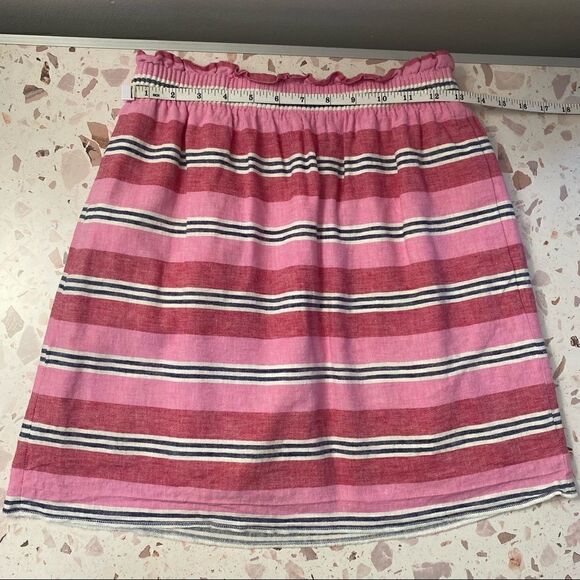 J. Crew Sidewalk Mini Skirt Stripe Linen - Picture 5 of 11